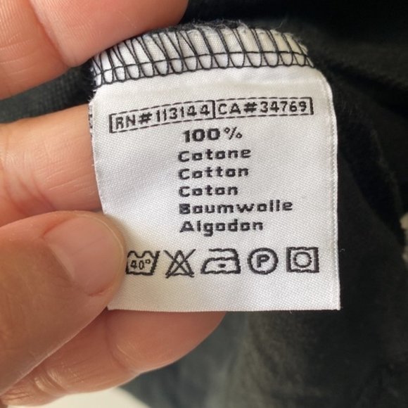 Kappa Men Solid Black Long Sleeve Pull Over Polo Shirt Size XXL - Picture 5 of 8